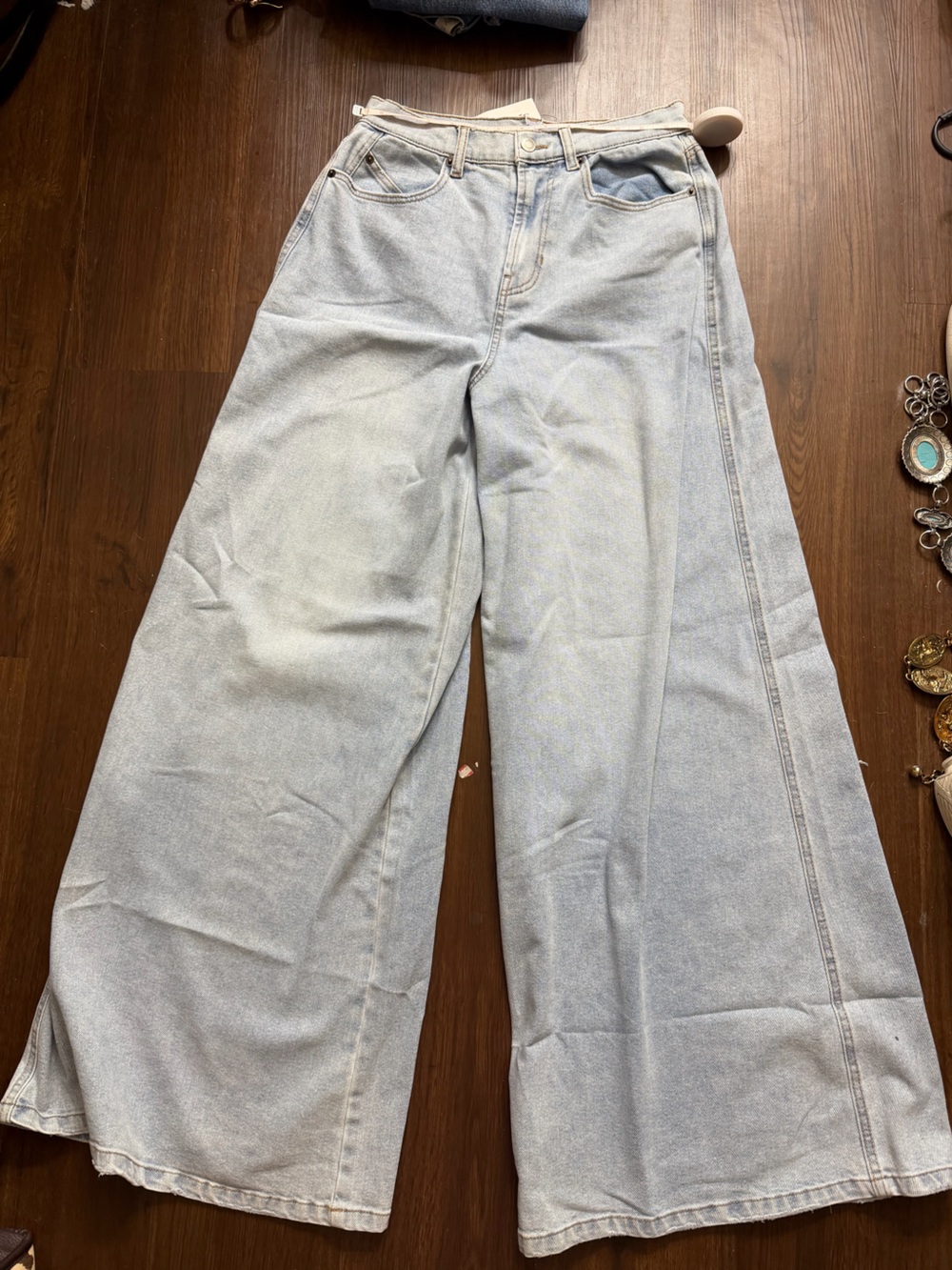 Florence Wide Leg Light Wash Denim Jeans